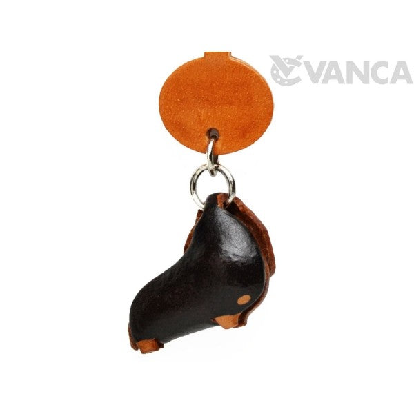 Dachshund Smooth Black&Tan Dog Leather Cellularphone Charm #46792