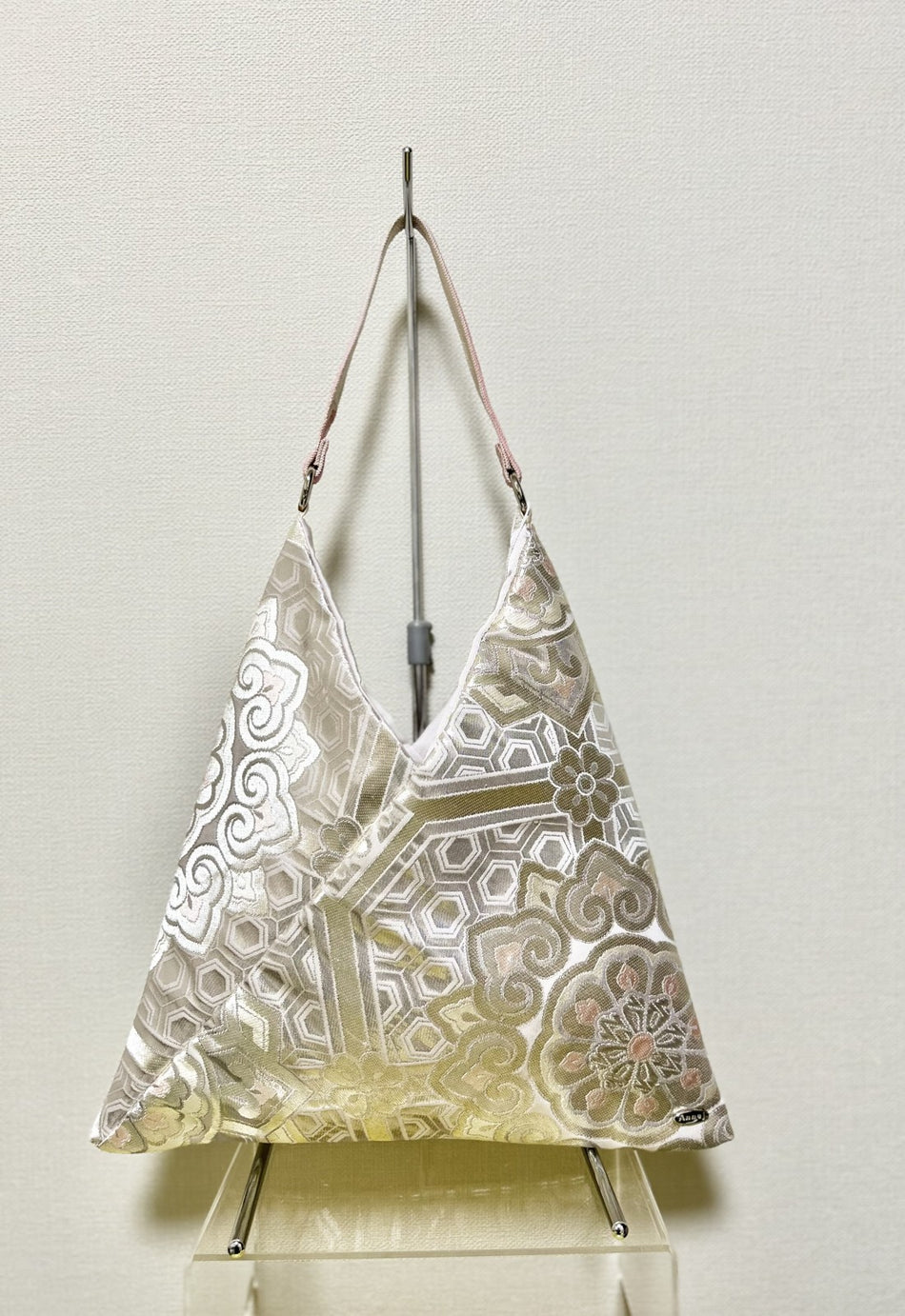 Annaj Azuma Luxury Japanese Kimono Fabric Top-handle Shoulder Bag Women JAPAN