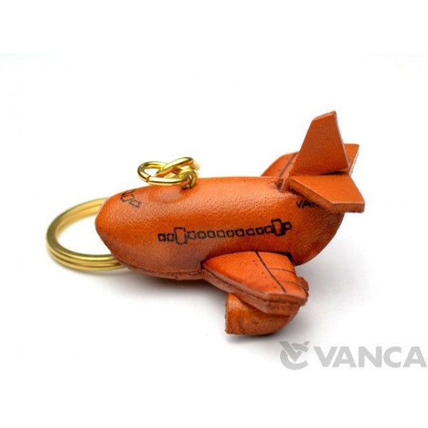 Airplane Leather Keychain(L)