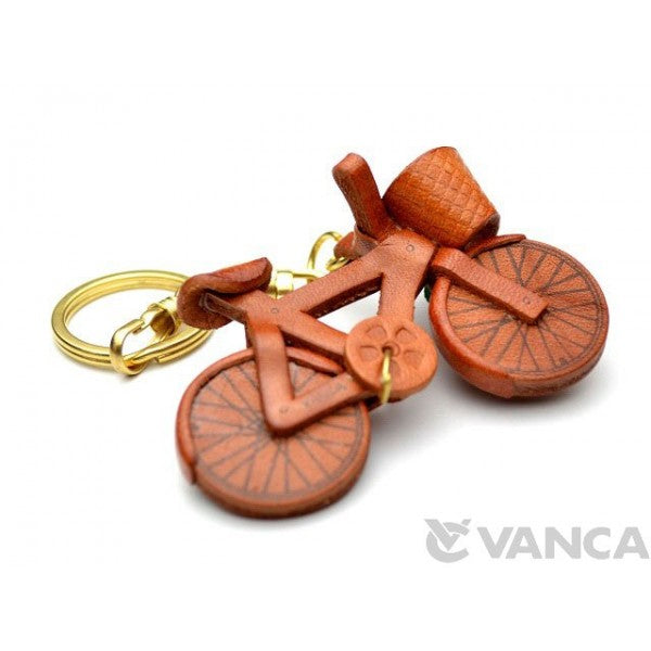 Bicycle Leather Keychain(L)