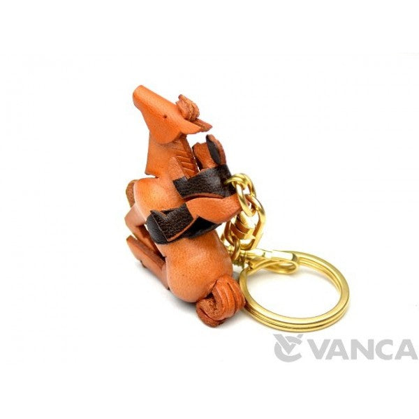 Horse Rider Leather Keychain(L)