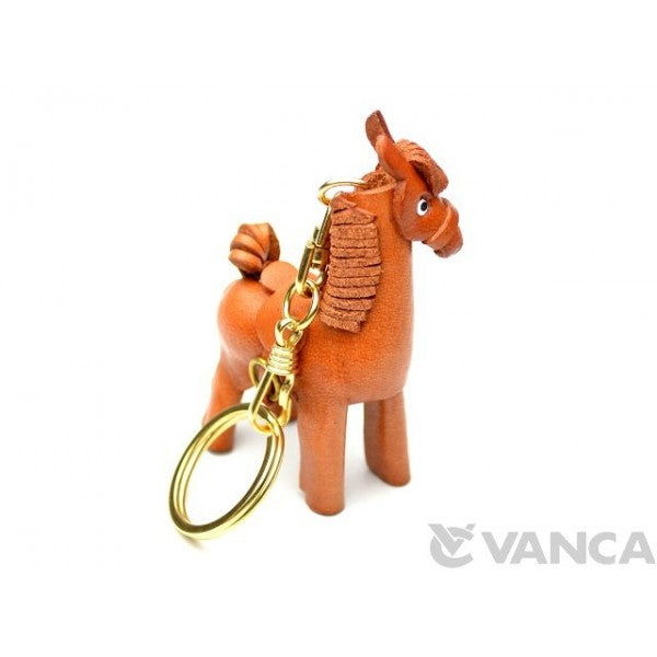 Pony Leather Keychain(L)