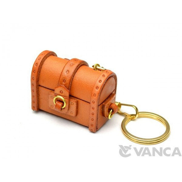 Treasure Chest Leather Keychain(L)