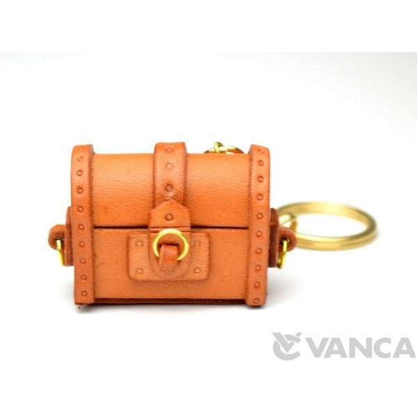 Treasure Chest Leather Keychain(L)