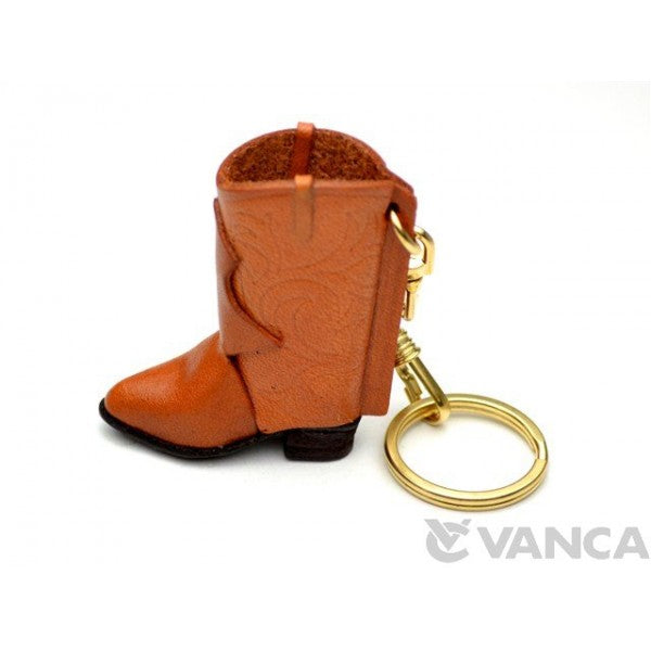 Western Boot Leather Keychain(L)