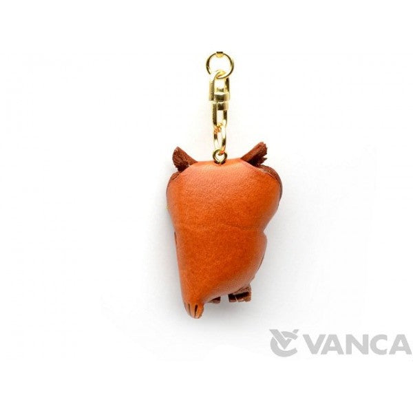 Owl Leather Keychain(L)