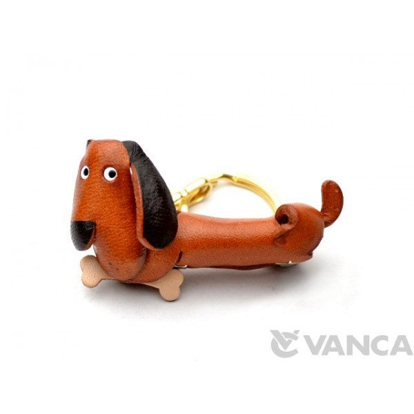 Skinny Dog Leather Keychain(L)