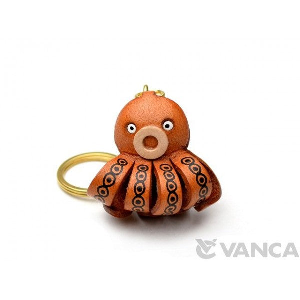 Octopus Leather Keychain(L)