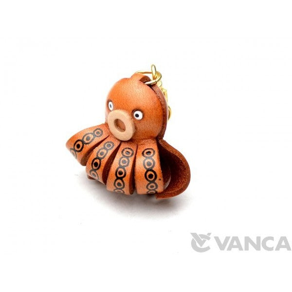 Octopus Leather Keychain(L)