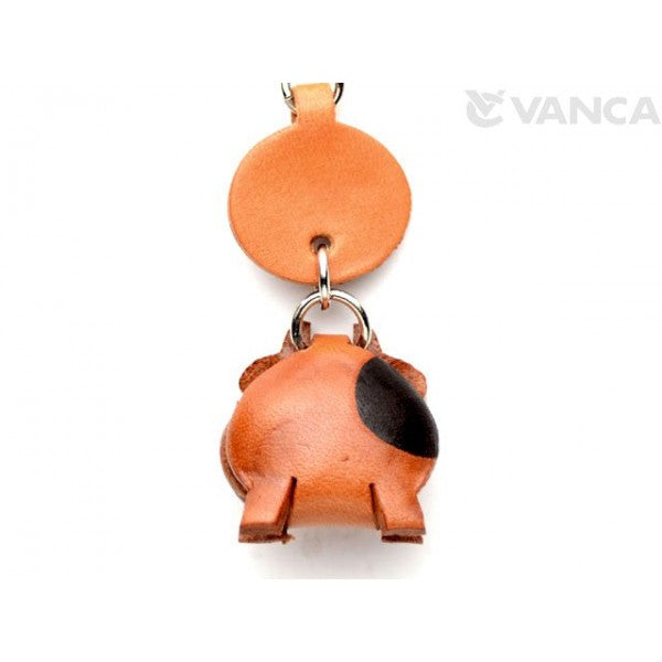 Cow Japanese Leather Keychains Animal