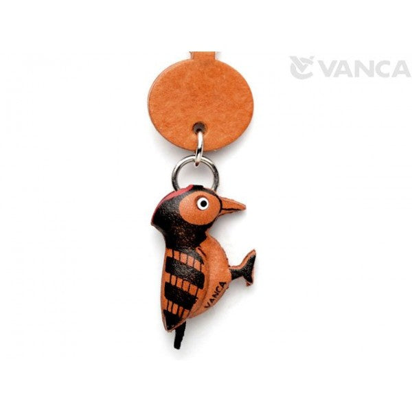 Woodpecker 3D Leather Keychains Bird/Animal