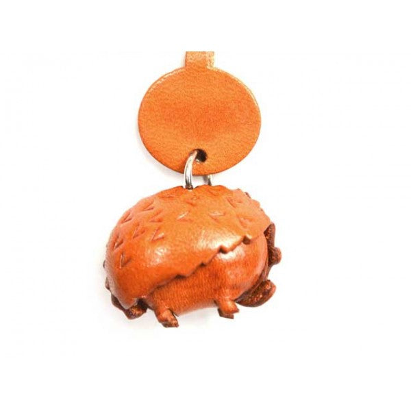 Hedgehog Japanese Leather Keychains Animal
