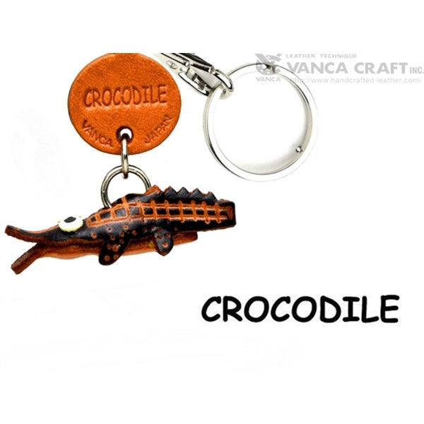 Crocodile Japanese Leather Keychains Fish