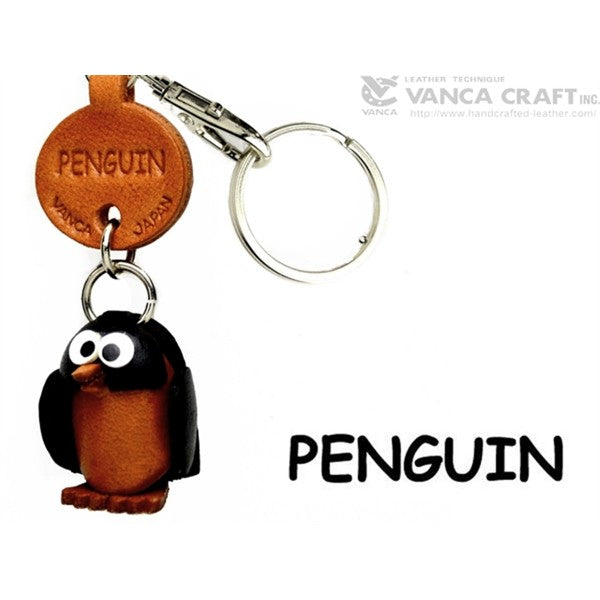 Penguin Japanese Leather Keychains Fish