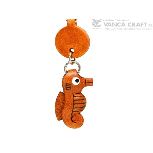 Sea Horse Japanese Leather Keychains Fish