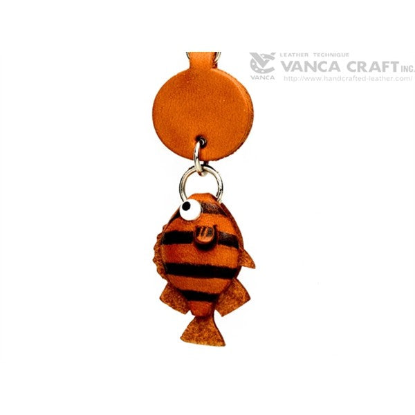 Striped fish Japanese Leather Keychains Fish