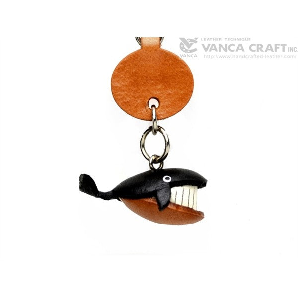 Whale Japanese Leather Keychains Fish
