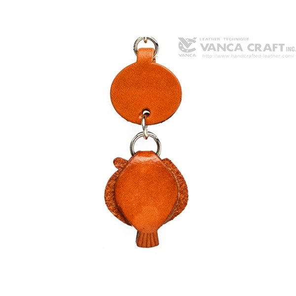 Flatfish Japanese Leather Keychains Fish