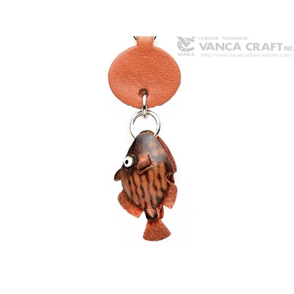 Filefish Japanese Leather Keychains Fish