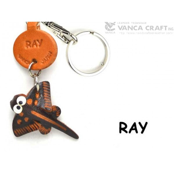 Ray Japanese Leather Keychains Fish