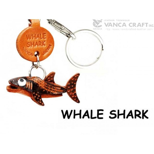 Whale shark Japanese Leather Keychains Fish