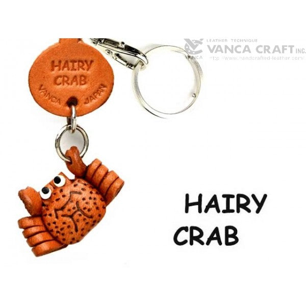 Hairy crab Japanese Leather Keychains Fish