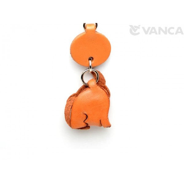 Plain Scratching Cat Japanese Leather Keychains