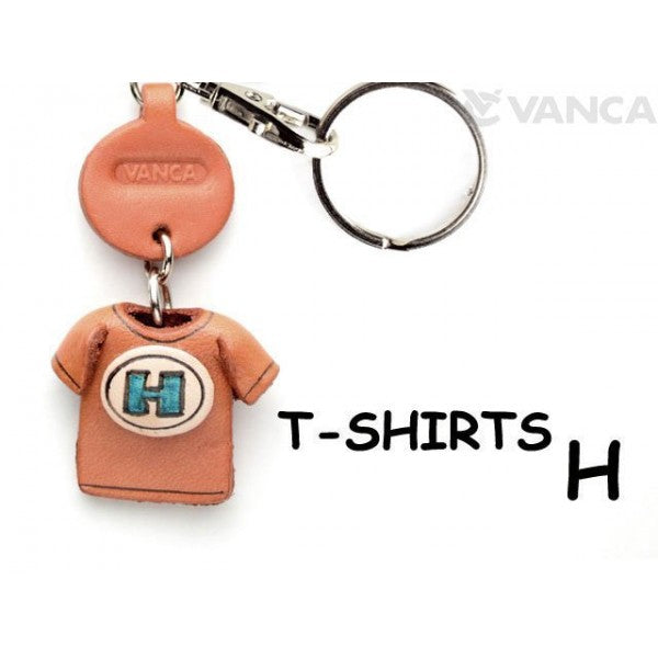 H(Blue) Japanese Leather Keychains T-shirt