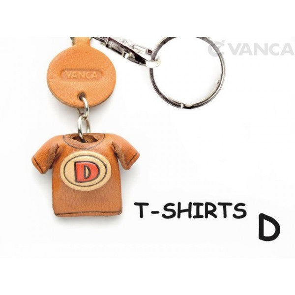 D(Red) Japanese Leather Keychains T-shirt