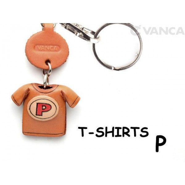 P(Red) Japanese Leather Keychains T-shirt