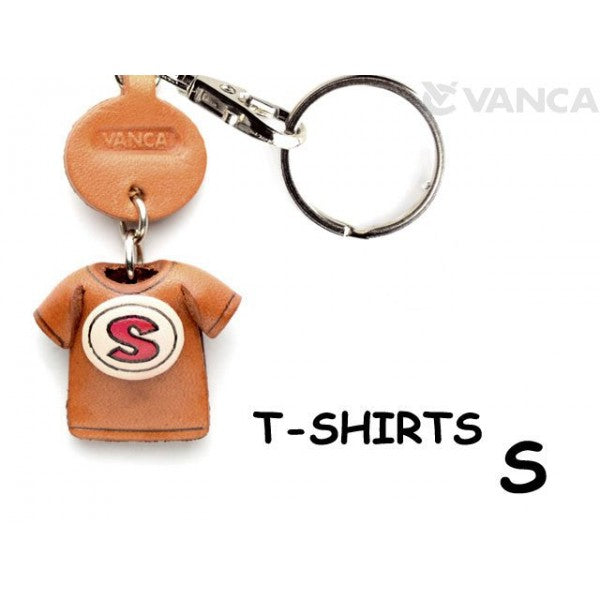 S(Red) Japanese Leather Keychains T-shirt