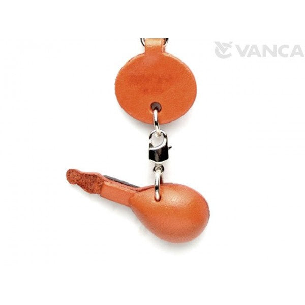 Mandolin Leather Keychain