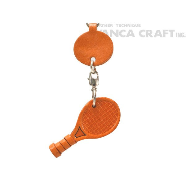 Tennis racket Japanese Leather Keychains Goods