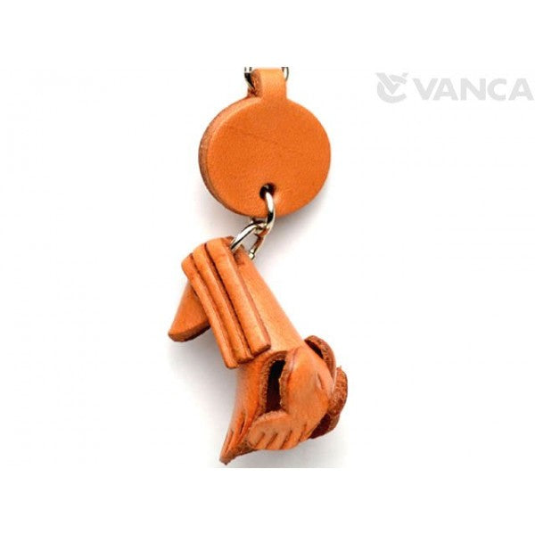 Afghan Hound Leather Dog Keychain