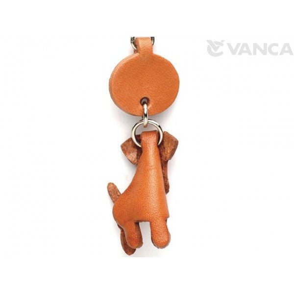 Airedale Terrier Leather Dog Keychain