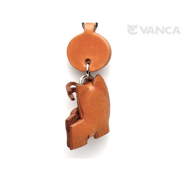 Cairn Terrier Leather Dog Keychain