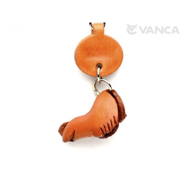 Dachshund Longhair Leather Dog Keychain