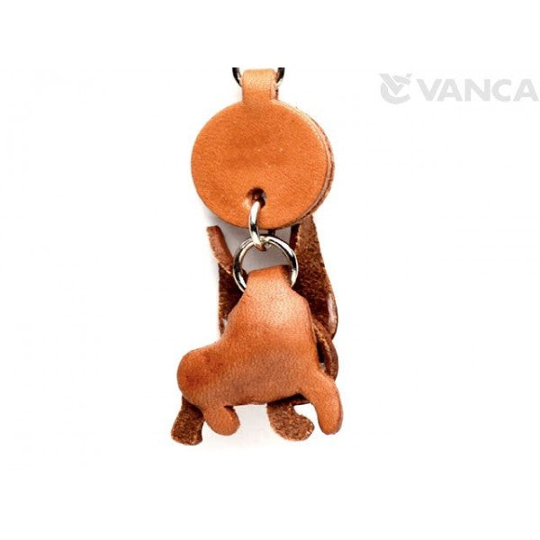 French Bulldog Leather Dog Keychain