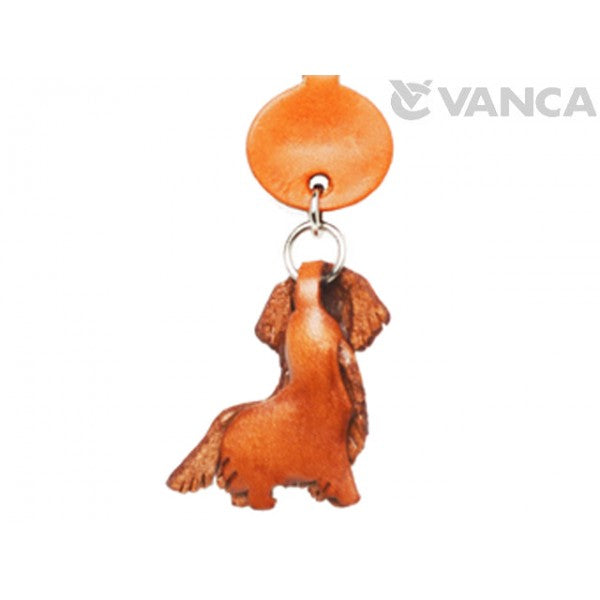 Golden Retriever Leather Dog Keychain