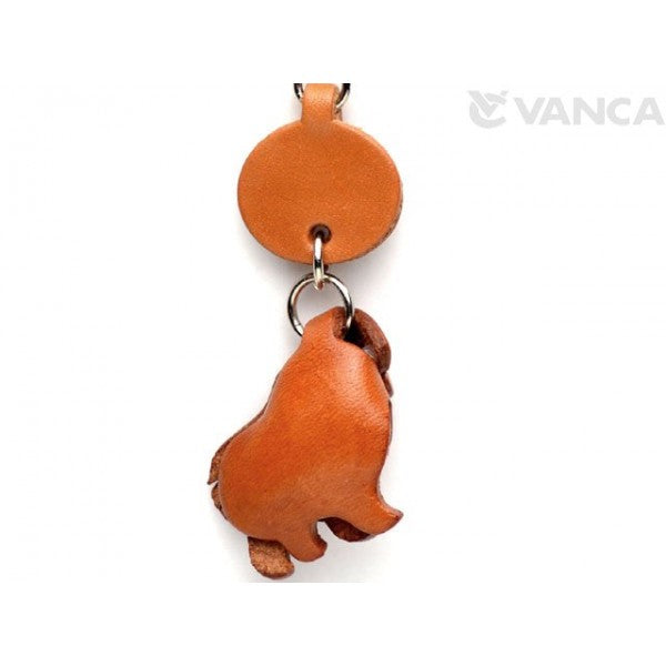 Great Pyrenees Leather Dog Keychain
