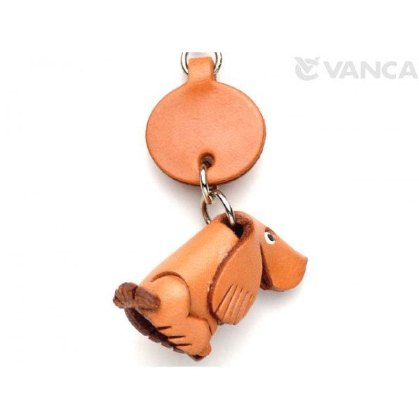 Irish Setter Leather Dog Keychain
