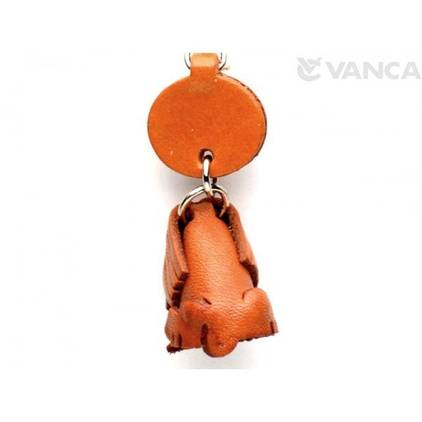 Old English Sheepdog Leather Dog Keychain