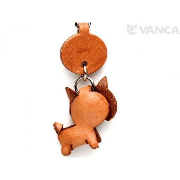 Shiba Dog Leather Dog Keychain