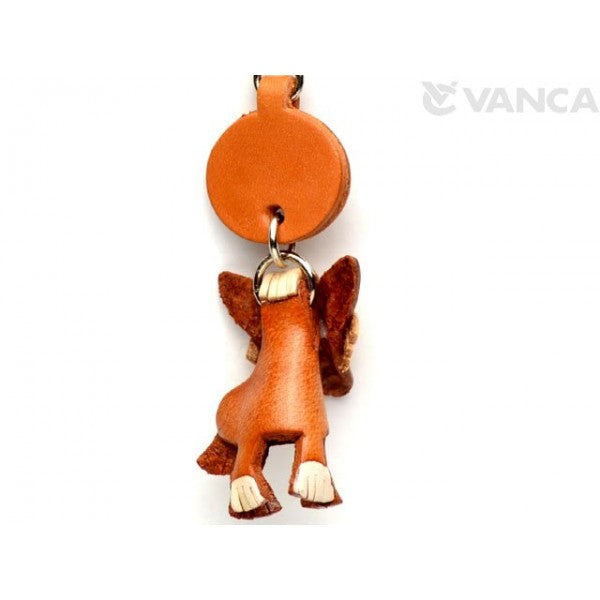Chinese Crested Leather Dog Keychain