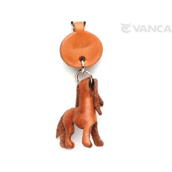 Saluki Leather Dog Keychain