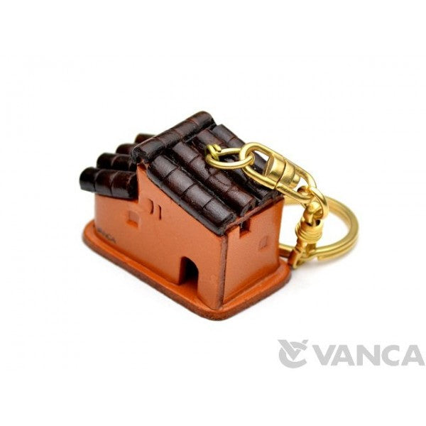 Spanish House Leather Keychain(L)