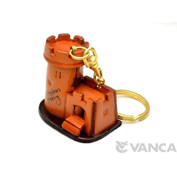 Castle Leather Keychain(L)