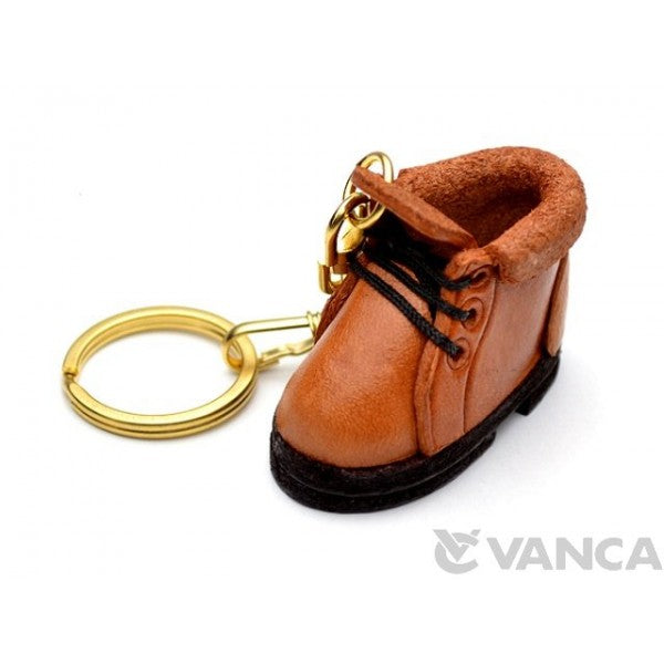 Mountain Climbing Boot Leather Keychain(L)