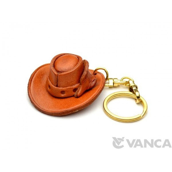 Cowboy Hat Leather Keychain(L)