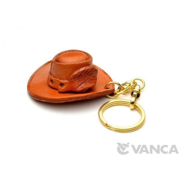 Cowboy Hat Leather Keychain(L)